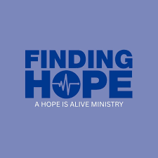 Finding Hope logo with blue background
