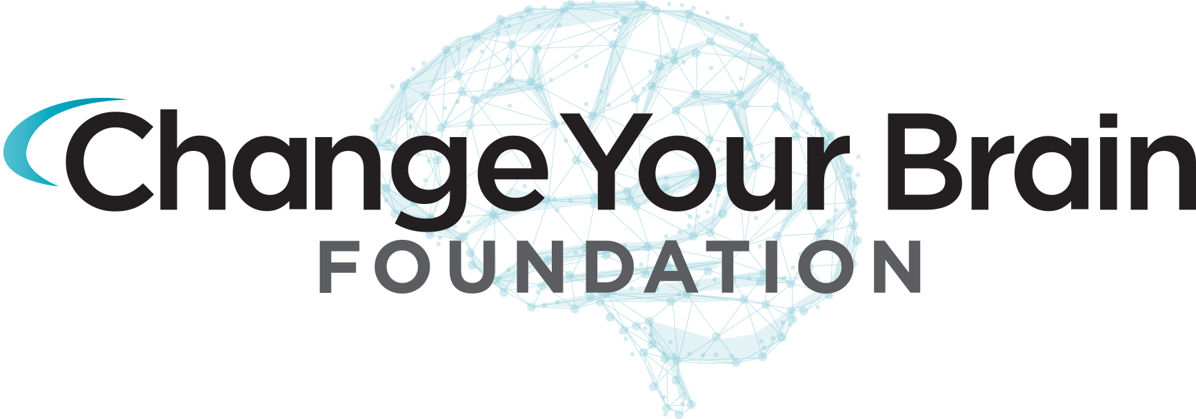 Change Your Brain Foundation logo with a blue brain and interconnected lines