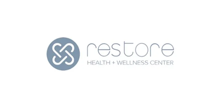 Restore Health and Wellness Center logo with a circular symbol