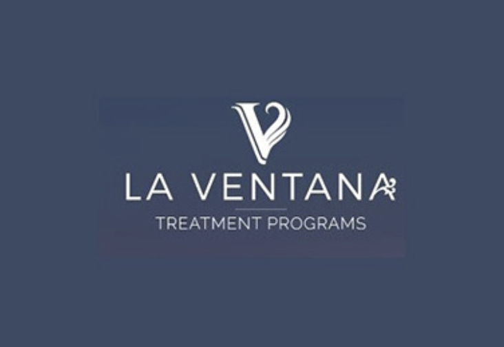 La Ventana Treatment Center logo on a dark blue background