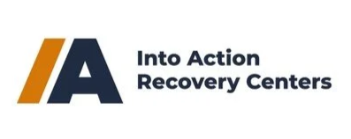 Into Action Recovery Centers logo with stylized letter A