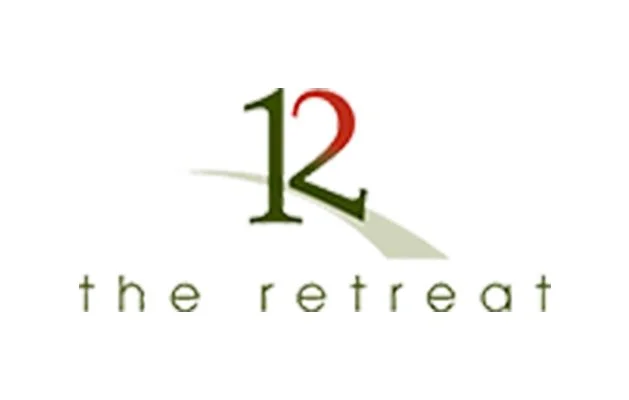 The Retreat logo with the number 12 and lowercase green letters